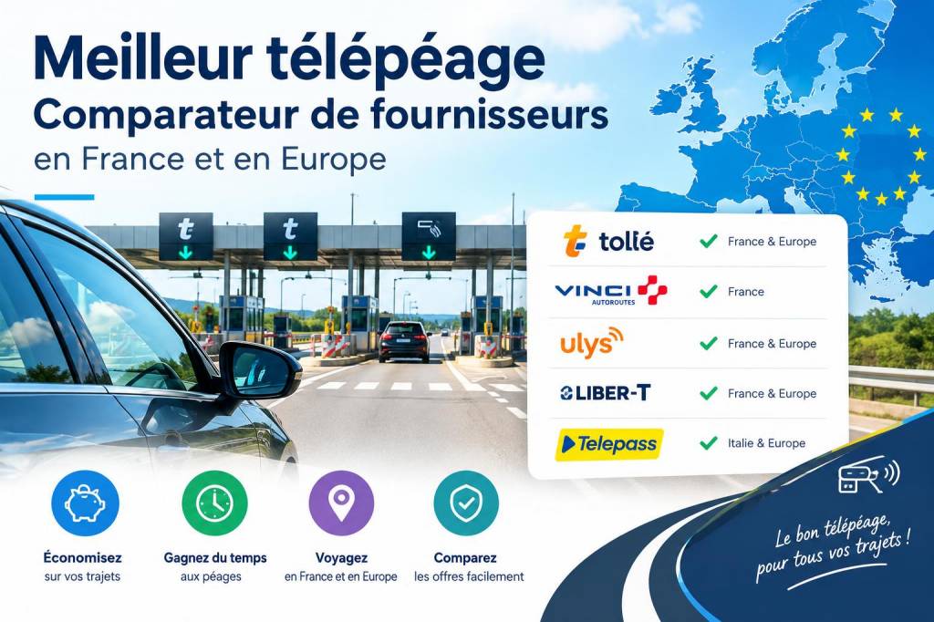 Meilleur télépéage : comparateur de fournisseurs en France et en Europe