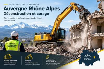 Entreprise de demolition Auvergne-Rhône-Alpes : déconstruction et curage