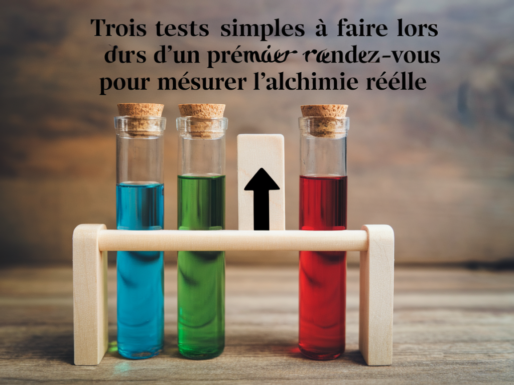 Trois tests simples à faire lors d'un premier rendez‑vous pour mesurer l'alchimie réelle