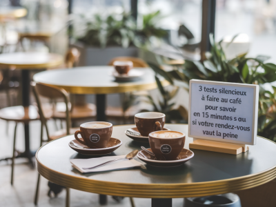 3 tests silencieux à faire au café pour savoir en 15 minutes si votre rendez-vous vaut la peine