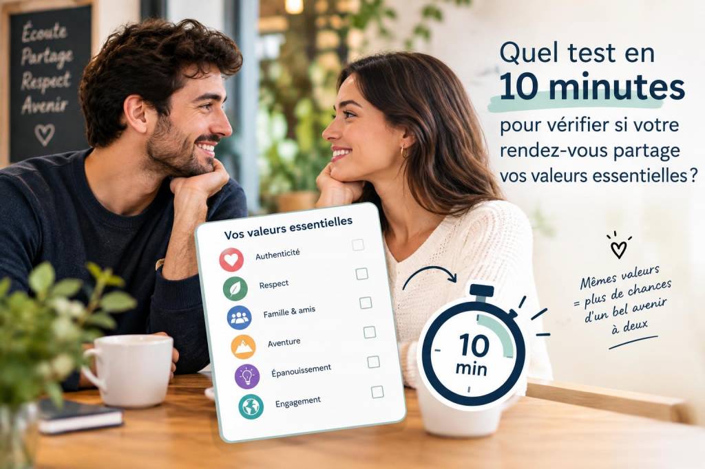 Quel test en 10 minutes pour vérifier si votre rendez‑vous partage vos valeurs essentielles